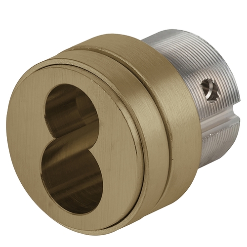 FSIC Mortise Cylinder Satin Brass Blackened Satin Relieved Clear Coated