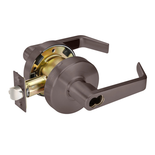 Storeroom Augusta Lever Grade 2 Cylindrical Lock with Small Format Interchangeable Core Prep Oil Rubbed Bronze Finish