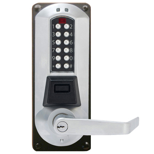 E-Plex Back to Back Mortise Prox Lock, 3000 Access Codes, 30000 Audit Events, KIL, Schlage C Keyway, Satin Chrome Finish