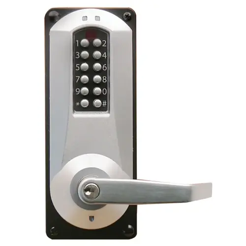 Schlage E-Plex 5086 Back to Back Mortise Lock, Satin Chrome Finish, 100 Access Codes, 3,000 Audit Events, KIL, C Keyway