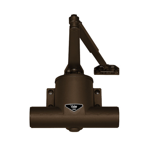 Left Hand Traditional Surface Door Closer with Regular Arm 690 Painted Dark Bronze Finish