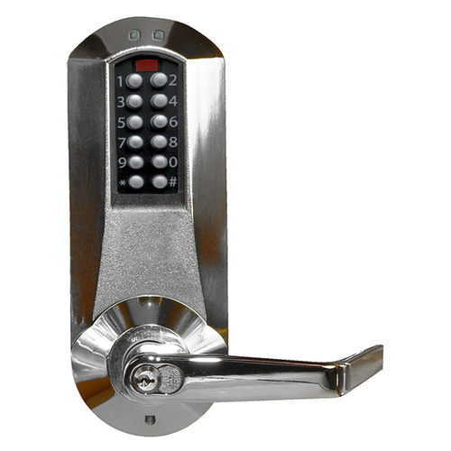 Pushbutton Lock Bright Chrome