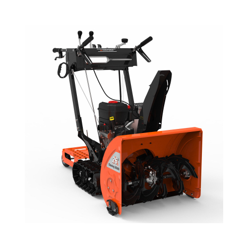 Yard Force YF26-DS21-GSB-SO Stand-On Dual-Stage Snow Blower, 250cc Winter Engine, 26 In.