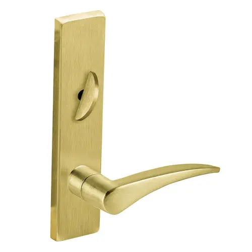 Trim Set with Right Hand 12 Lever L Escutcheon for a L9040 Satin Brass Finish