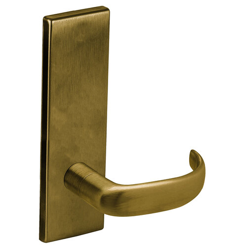 Lock Mortise Trim Set Satin Brass Blackened Satin Relieved Clear Coated