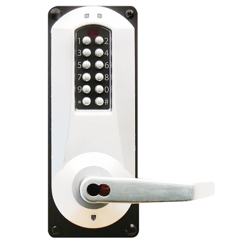 Pushbutton Lock Bright Chrome