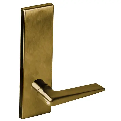 Lock Mortise Trim Set Satin Brass Blackened Satin Relieved Clear Coated