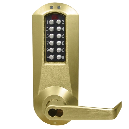 Pushbutton Lock Satin Brass