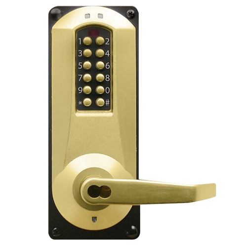 Pushbutton Lock Satin Brass