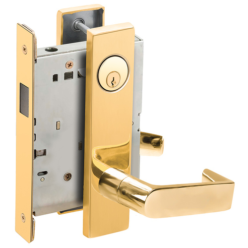 Lock Mortise Lock Bright Brass