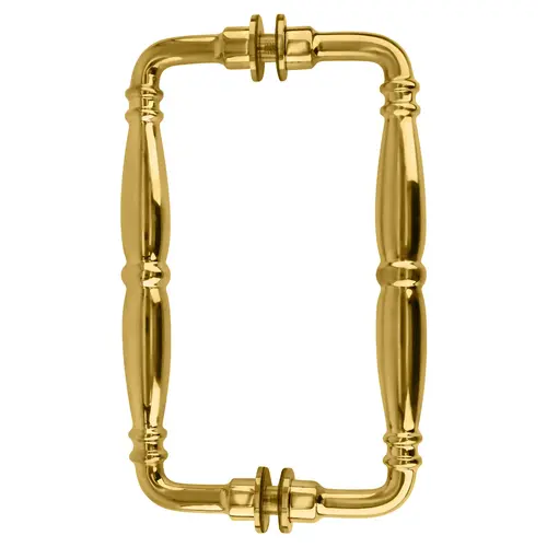 Unlacquered Brass 8" Victorian Style Back-to-Back Pull Handles