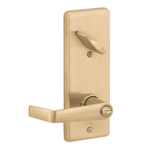 Schlage S251PD-SAT S200-Series Commercial Tubular Interconnected Double Locking Polished Brass