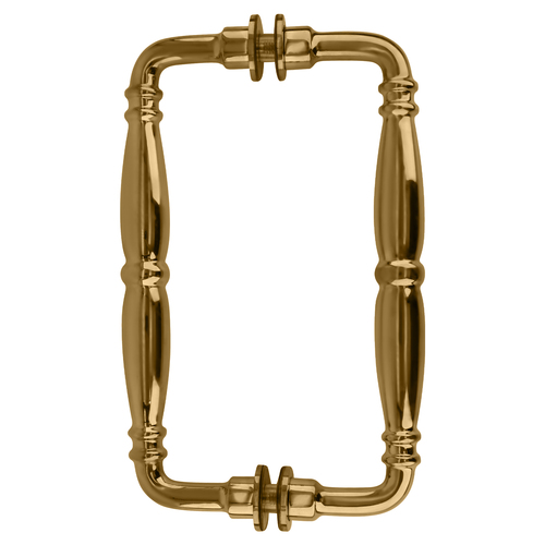 Gold Plated 8" Victorian Style Back-to-Back Pull Handles
