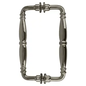 CRL V1C8X8PN Polished Nickel 8" Victorian Style Back-to-Back Pull Handles