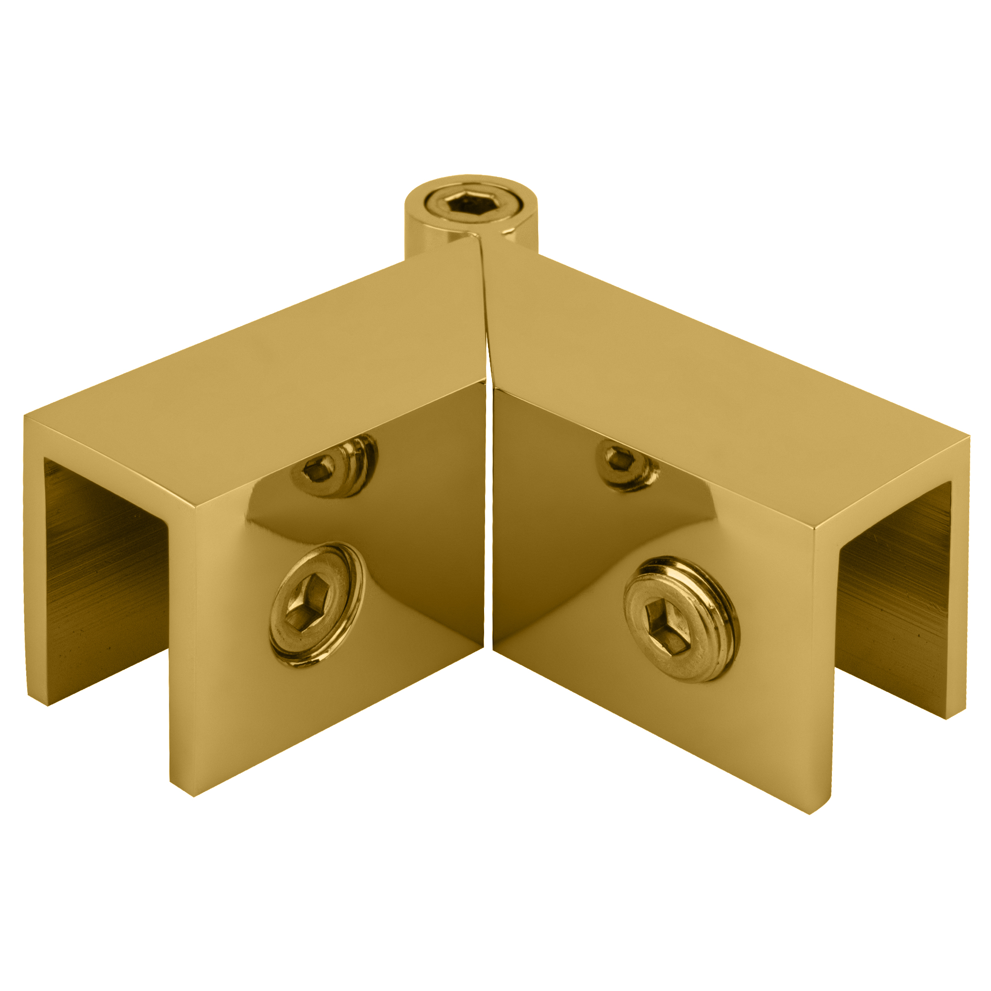 CRL S0GC91BR CRL Brass Adjustable "Sleeve Over" Glass Clamp