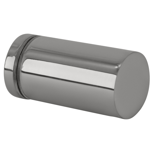 Polished Chrome Cylinder Style Single-Sided Shower Door Knob