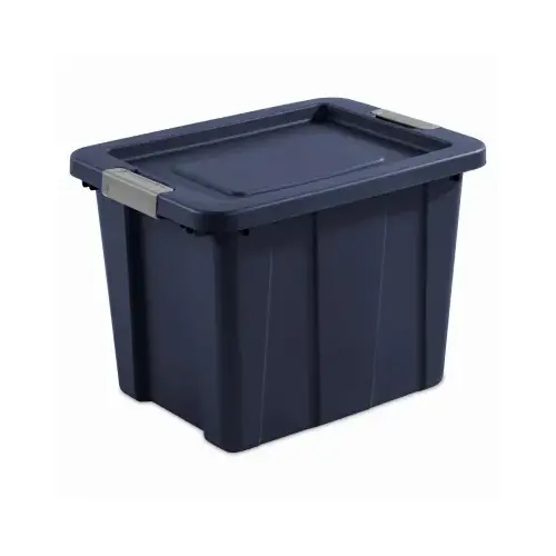 Storage Tote 16.63" H X 17.25" W X 23" D Stackable Blue - pack of 6