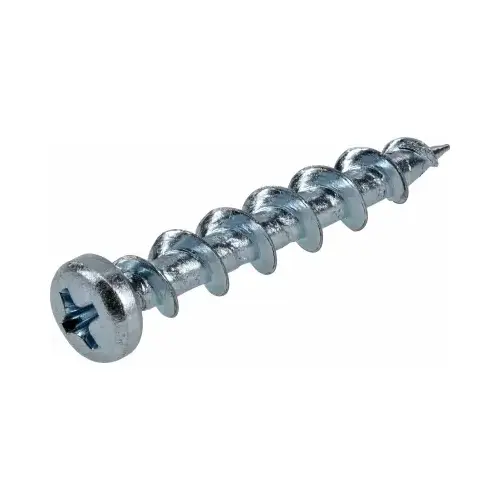 Screw and Anchor 3/16" D X 1-1/2" L Steel Pan Head Coated