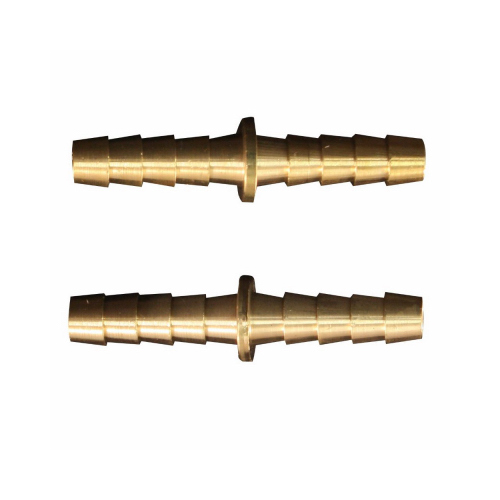 Hose Mender Compressor Fitting, Brass, 1/4 In. ID, 2-Pk.