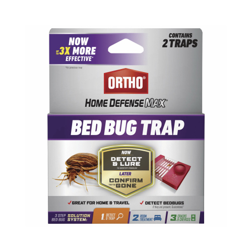 465705 Bed Bug Trap, Liquid, Characteristic, Black/Dark Brown - pack of 2