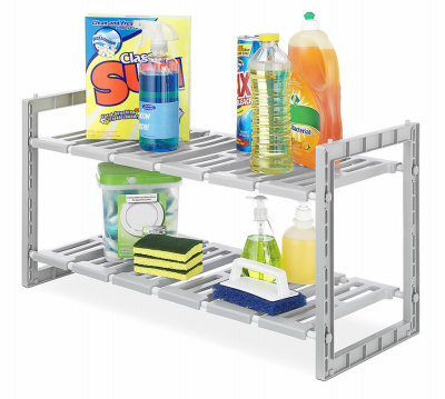 Whitmor 6865-9119 2-Tier Under Sink Shelves, Expandable