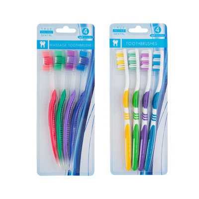 Regent Products G147234 Adult Toothbrush - pack of 4