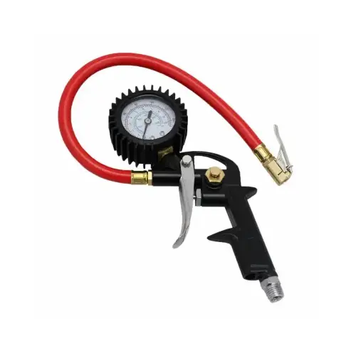 Air Tool Pistol Grip Tire Inflator & Analog Gauge