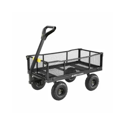 Tricam GCG-900 Steel Garden Cart, Removable Side Panels, 900 Lb. Capacity