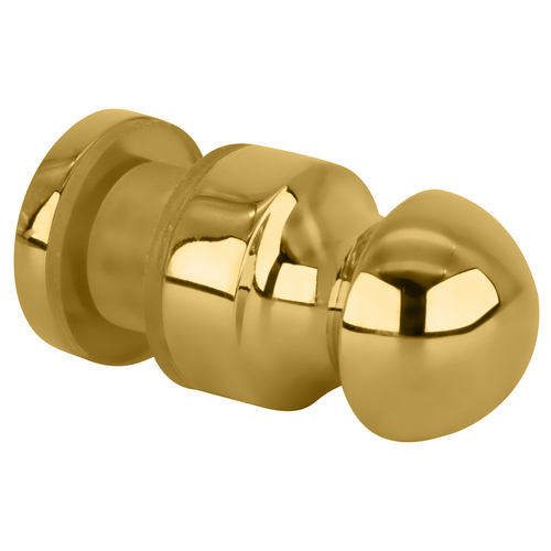 Polished Brass Mini Bulb Style Single-Sided Door Knob