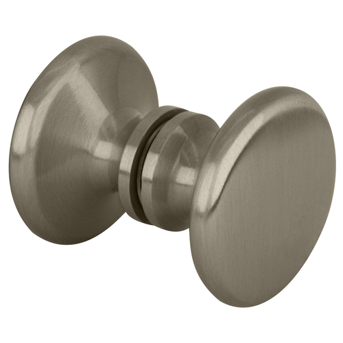 Brushed Nickel Traditional Style Back-to-Back Shower Door Knobs