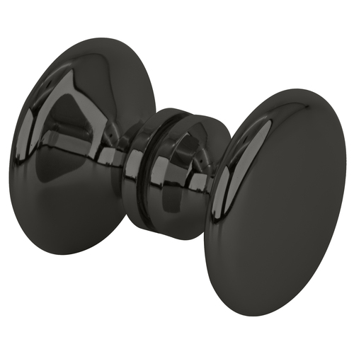 Gun Metal Traditional Style Back-to-Back Shower Door Knobs
