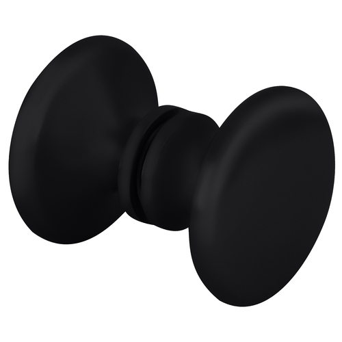 CRL SDK100MBL Matte Black Traditional Style Back-to-Back Shower Door Knobs