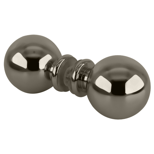 Polished Nickel Ball Style Back-to-Back Knobs
