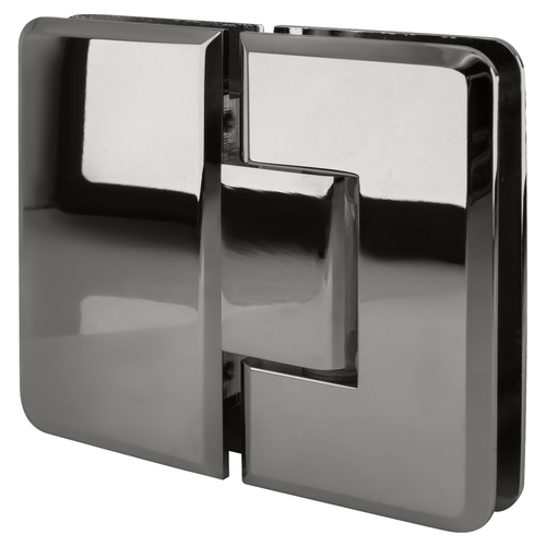 CRL C0L180CH Polished Chrome Cologne 180 Series 180 degree Glass-to-Glass Hinge