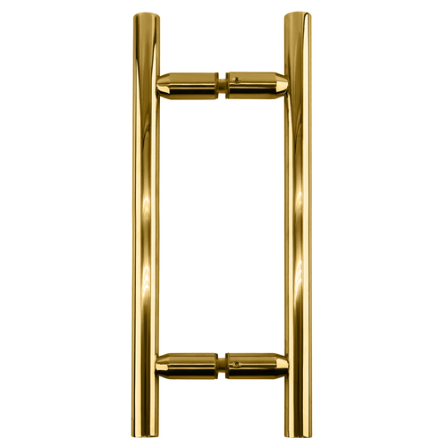 Polished Brass 8" Ladder Style Back-to-Back Pull Handles