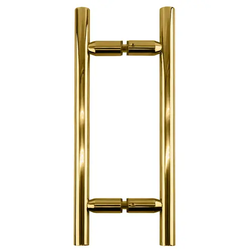 Polished Brass 8" Ladder Style Back-to-Back Pull Handles