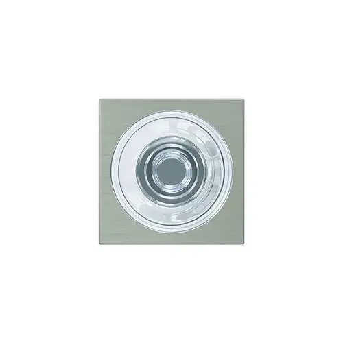 Dawes Glass Knob with Collins Rose Passage and Privacy Lock with 16600 Latch and 10027 Strike Satin Nickel Finish