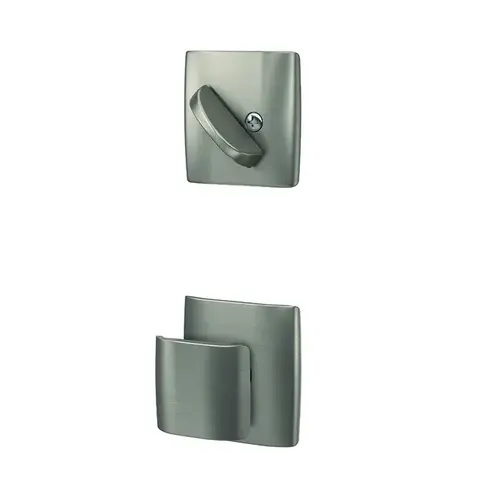 Ganton Knob with Dalton Rose Dummy Interior Trim Satin Nickel Finish