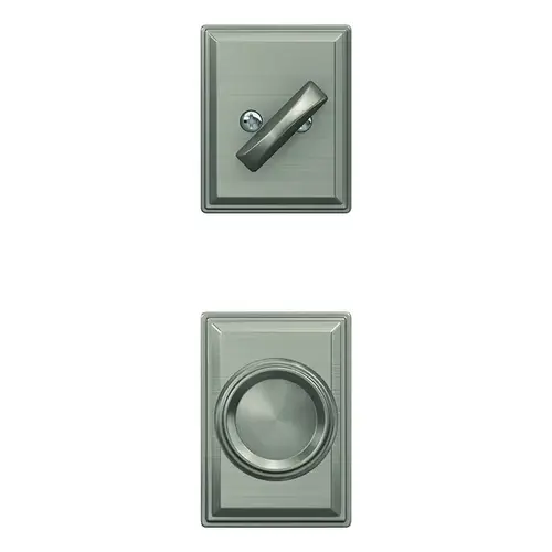 Offerman with Grandville Rose Dummy Interior Trim Satin Nickel Finish