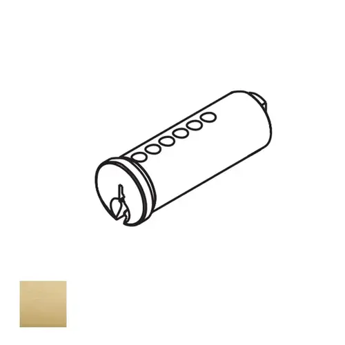 40 Series Mortise Cylinder Plug Satin Brass