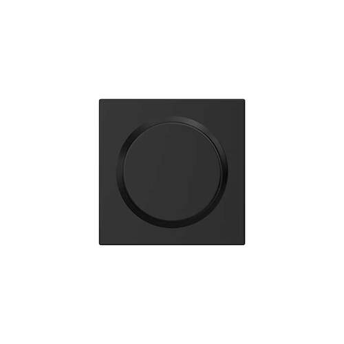 Schlage Custom FC172BWE622COL Bowery Knob with Collins Rose Non Turning Dummy Lock Matte Black Finish