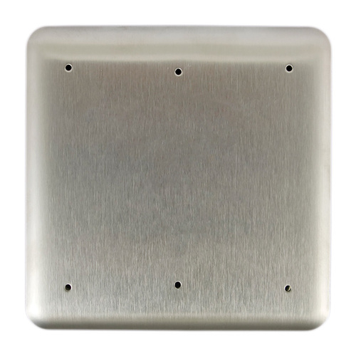 4-3/4" Square Blank Push Plate Actuator Satin Stainless Steel Finish
