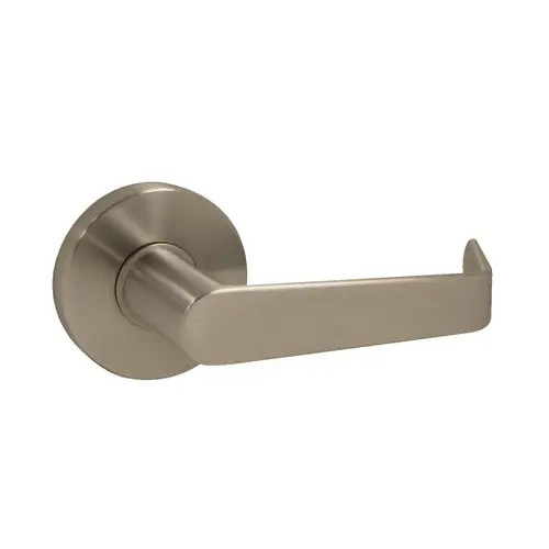 Grade 2 Quantum Single Dummy Door Lever from the W Collection, Bright Brass