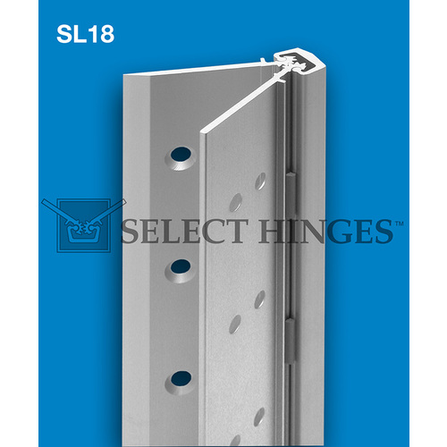 Select Hinges Sl18 Cl Hd 83 Continuous Hinge Concealed Heavy Duty 83 Inches Clear Aluminum 7502