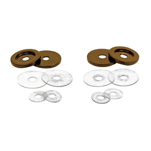 CRL 30WK0RB Oil Rubbed Bronze Replacement Washers for Back-to-Back Solid Pull Handle