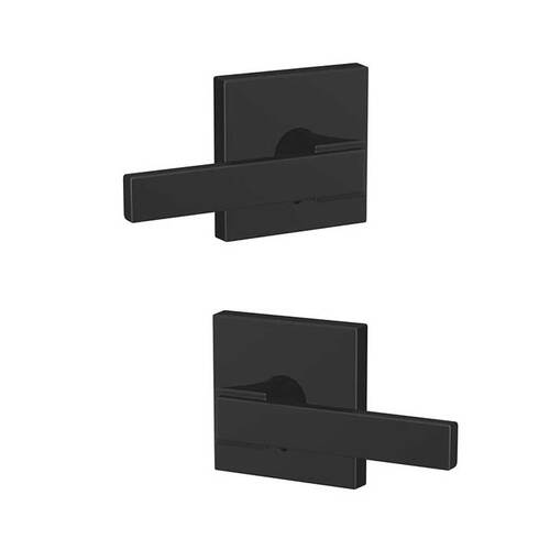 Schlage Custom FC172NBK622COL Northbrook Lever with Collins Rose Non Turning Dummy Lock Matte Black Finish
