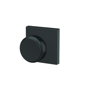Schlage Custom FC21BWE622COL Bowery Knob with Collins Rose Passage and  Privacy Lock with 16600 Latch and 10027 Strike Matte Black Finish