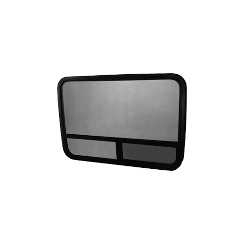 Universal Contoured Vista Rama T-Slider Window Retangular - Passenger Side 33-1/4" x 25-1/4" with 1/8" Trim Ring