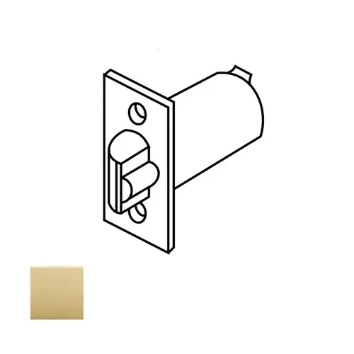 Guarded Latch 2-3/8", 2-3/8" Backset, 10-Line, Satin Brass