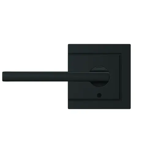 Schlage Custom FC21LAT622ULD Latitude Lever with Upland Rose Passage and Privacy Lock with 16600 Latch and 10027 Strike Matte Black Finish